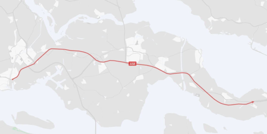 Polylijn met label